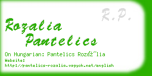 rozalia pantelics business card